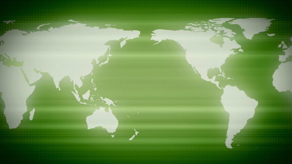 Video Menue ClipArt Of A Green Map Of The Earth